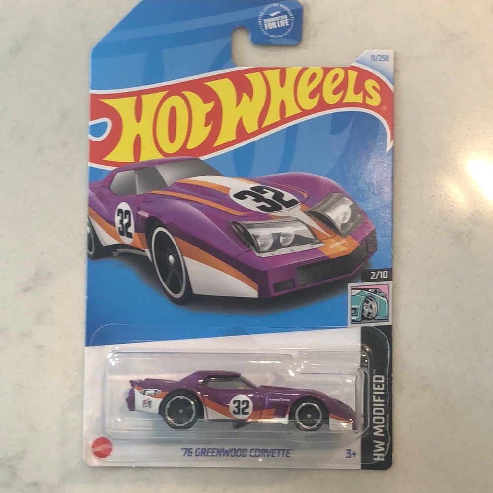 Purple 76 Greenwood Corvette Toy Car - Picture 1 of 7